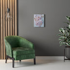 Floral Lotus Stretched Canvas Wall Art — Pastel Bloom Decorative Canvas