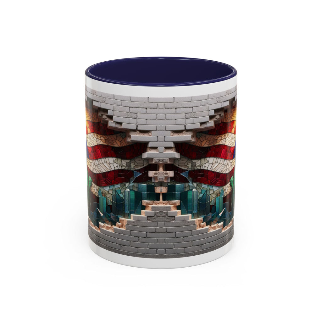 American Flag & Statue of Liberty Accent Coffee Mug – Patriotic USA Ceramic Mug