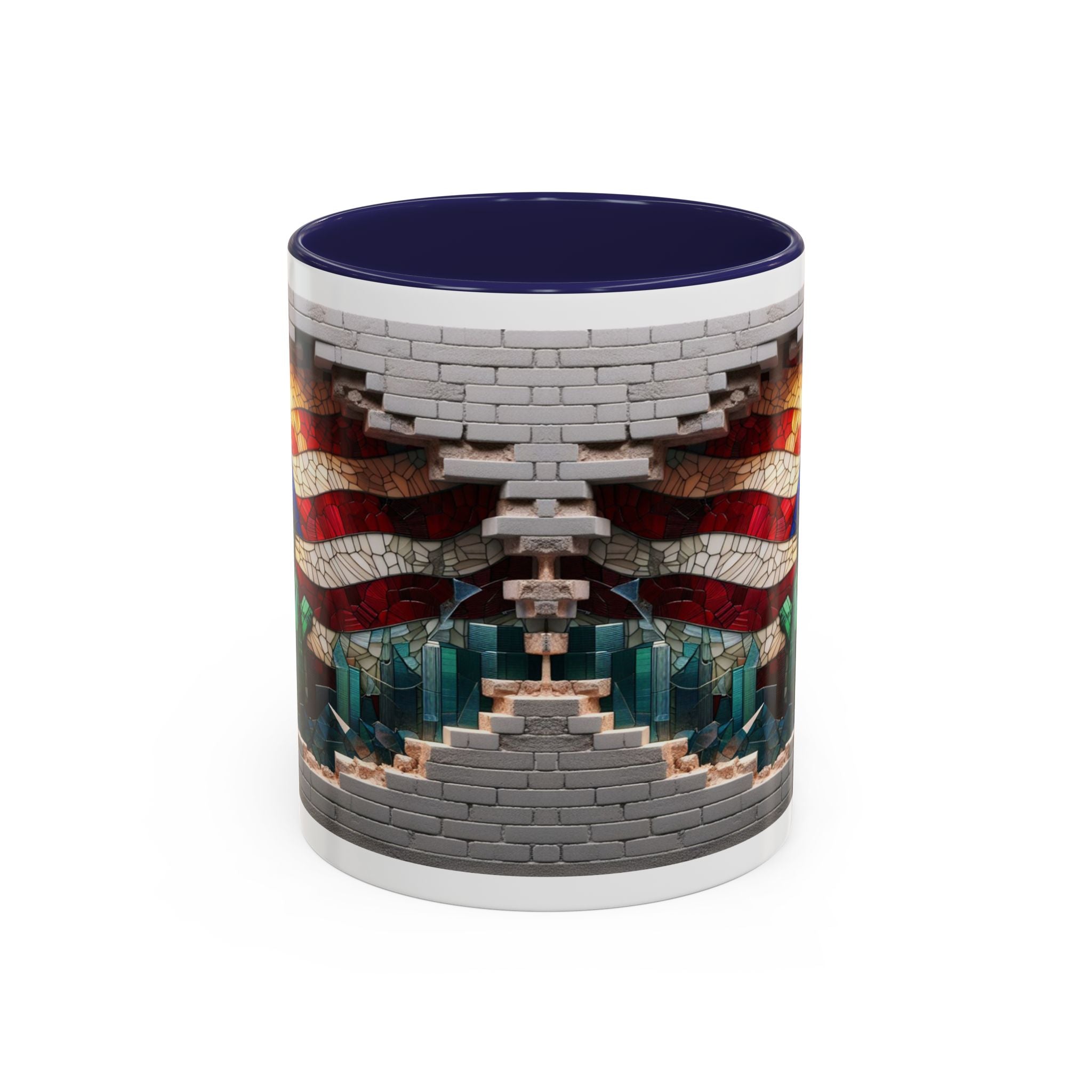 American Flag & Statue of Liberty Accent Coffee Mug – Patriotic USA Ceramic Mug