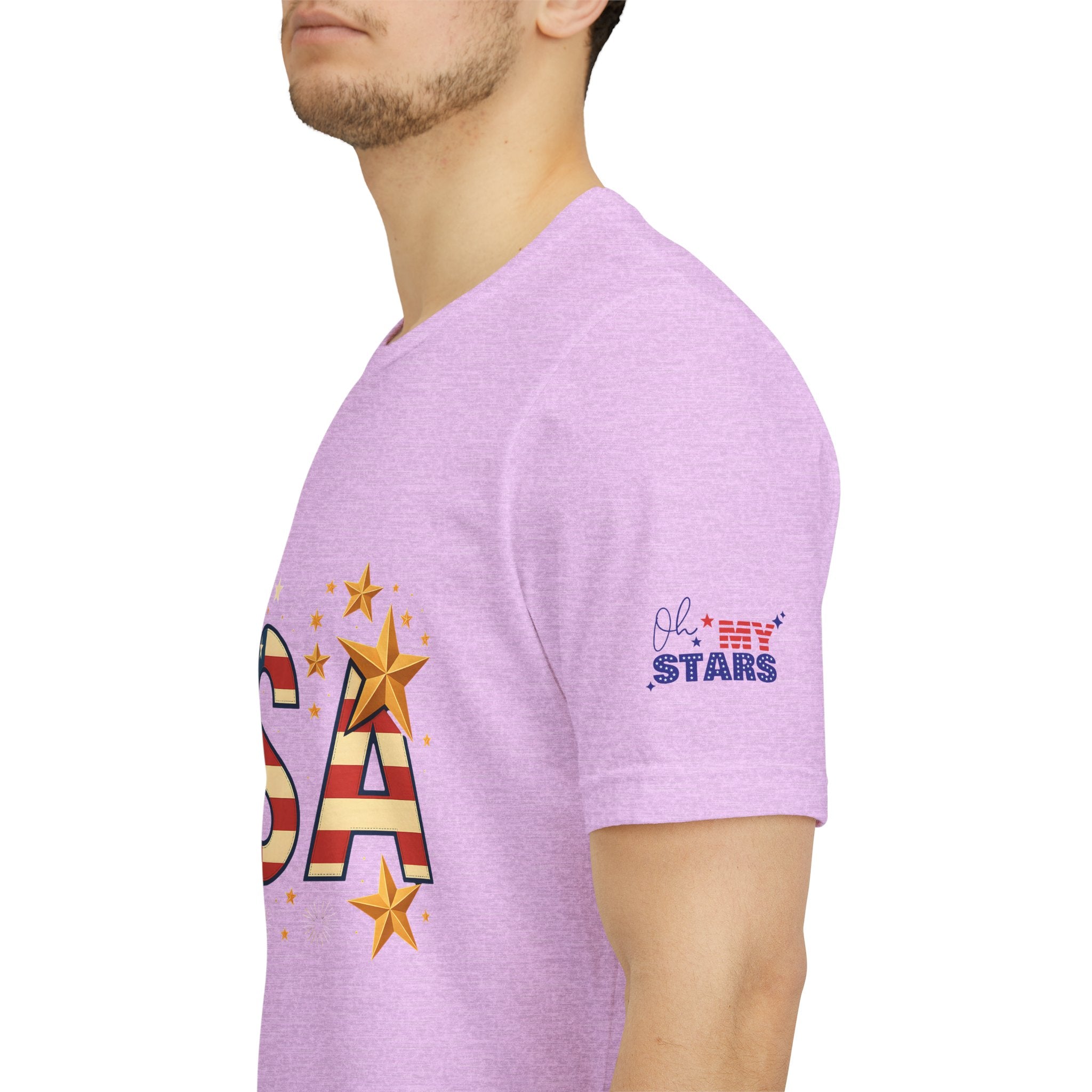 USA Flag Stars T-Shirt — Patriotic American Independence Day Tee