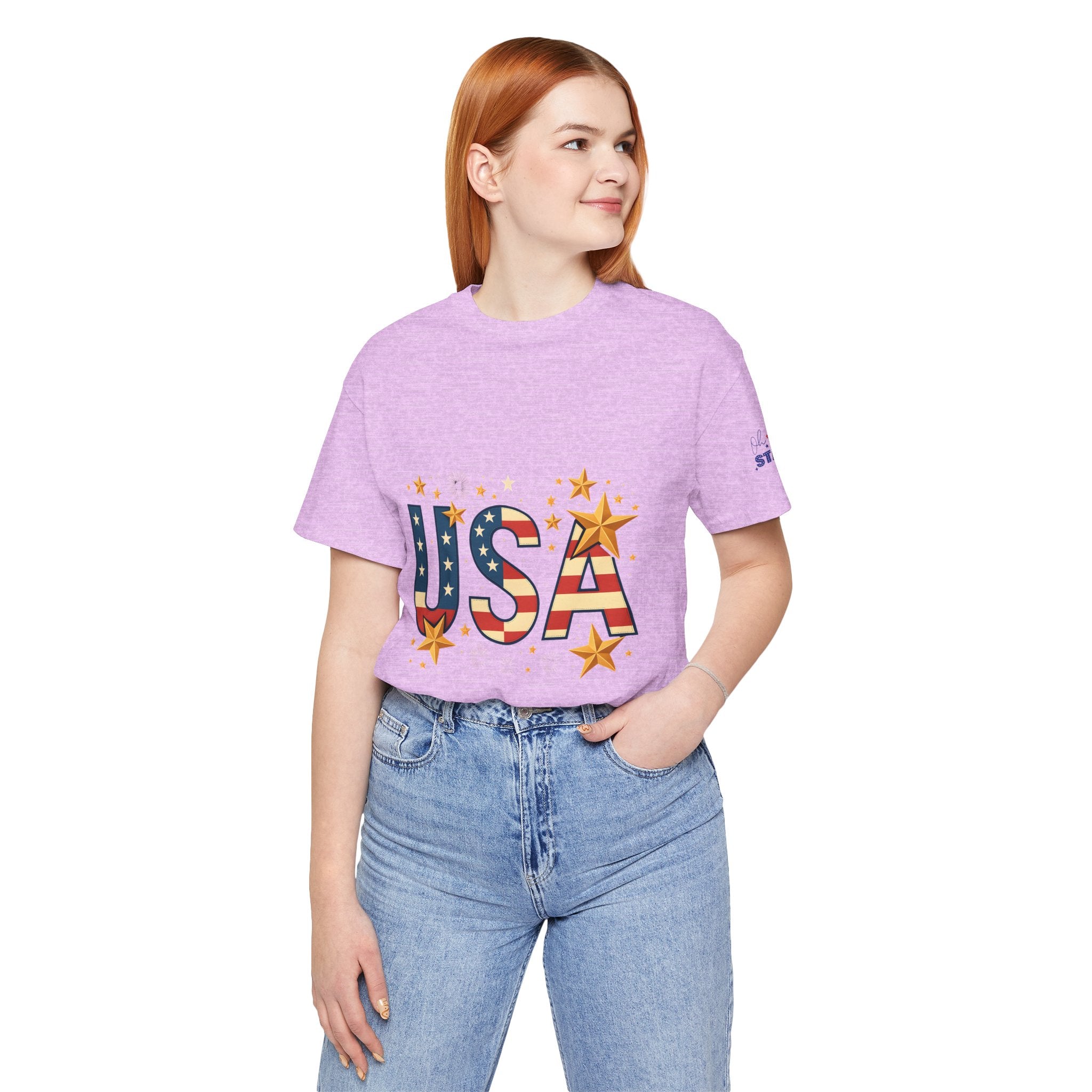 USA Flag Stars T-Shirt — Patriotic American Independence Day Tee