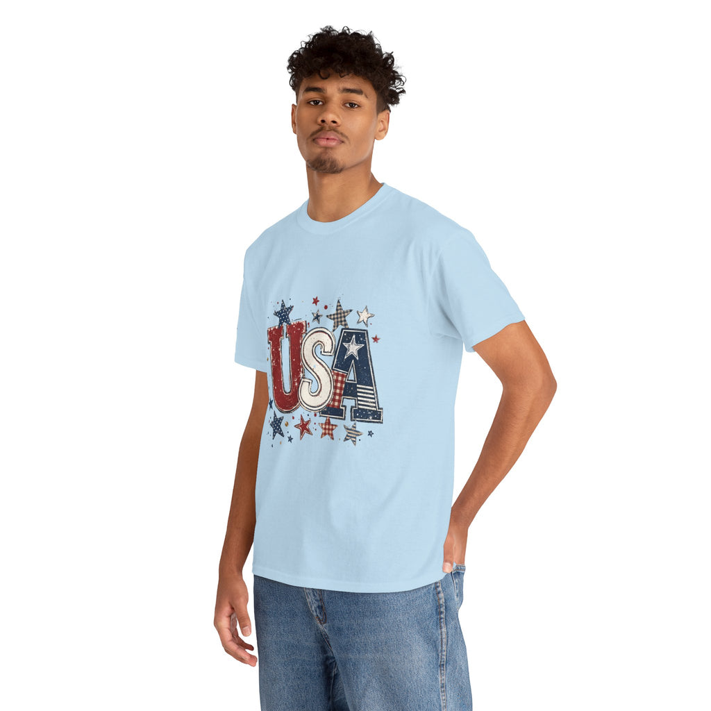 Patriotic USA Stars T-Shirt — Fourth of July American Flag Tee