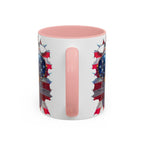 American Bald Eagle Accent Coffee Mug with Stars & Stripes