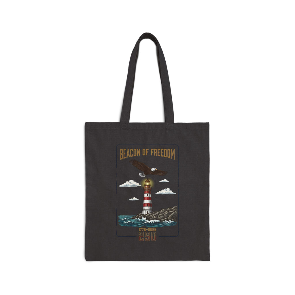Beacon of Freedom 250 Tote | 250th 4th of July Patriotic Lighthouse Design