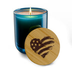 Engraved 14oz Scented Soy Candle with Bamboo Lid