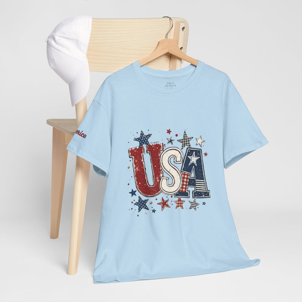 Patriotic USA Stars T-Shirt — Fourth of July American Flag Tee