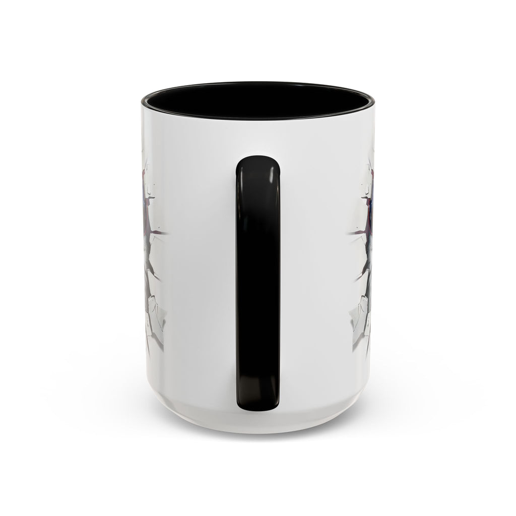 American Eagle Coffee Mug with USA Flag Accent Design