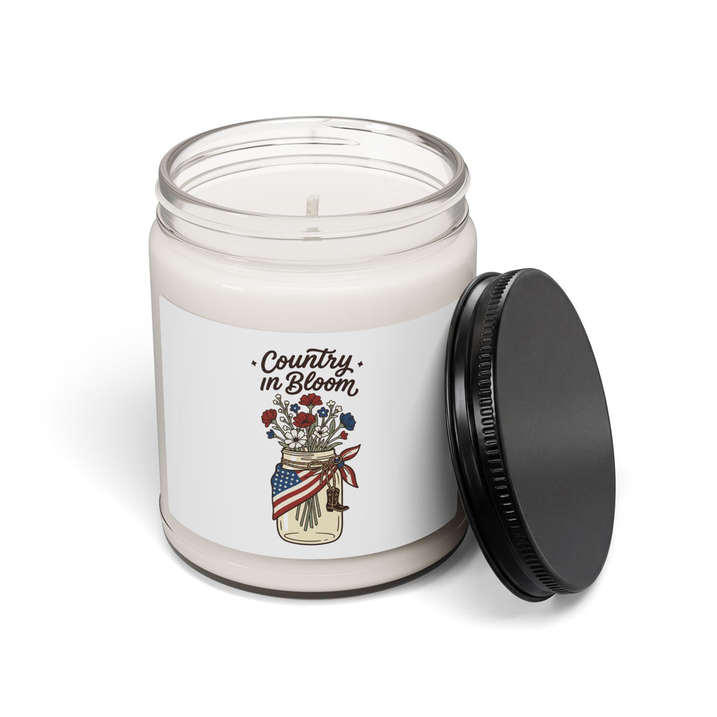 Country in Bloom Soy Candle for Rustic Spaces