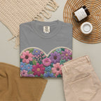 Floral Heart T-Shirt — Colorful Bouquet Heart Graphic (Print It Your Way)