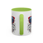 Patriotic Eagle Coffee Mug with American Flag Sunglasses