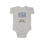 USA Floral Infant Bodysuit - Comfortable Baby Onesie
