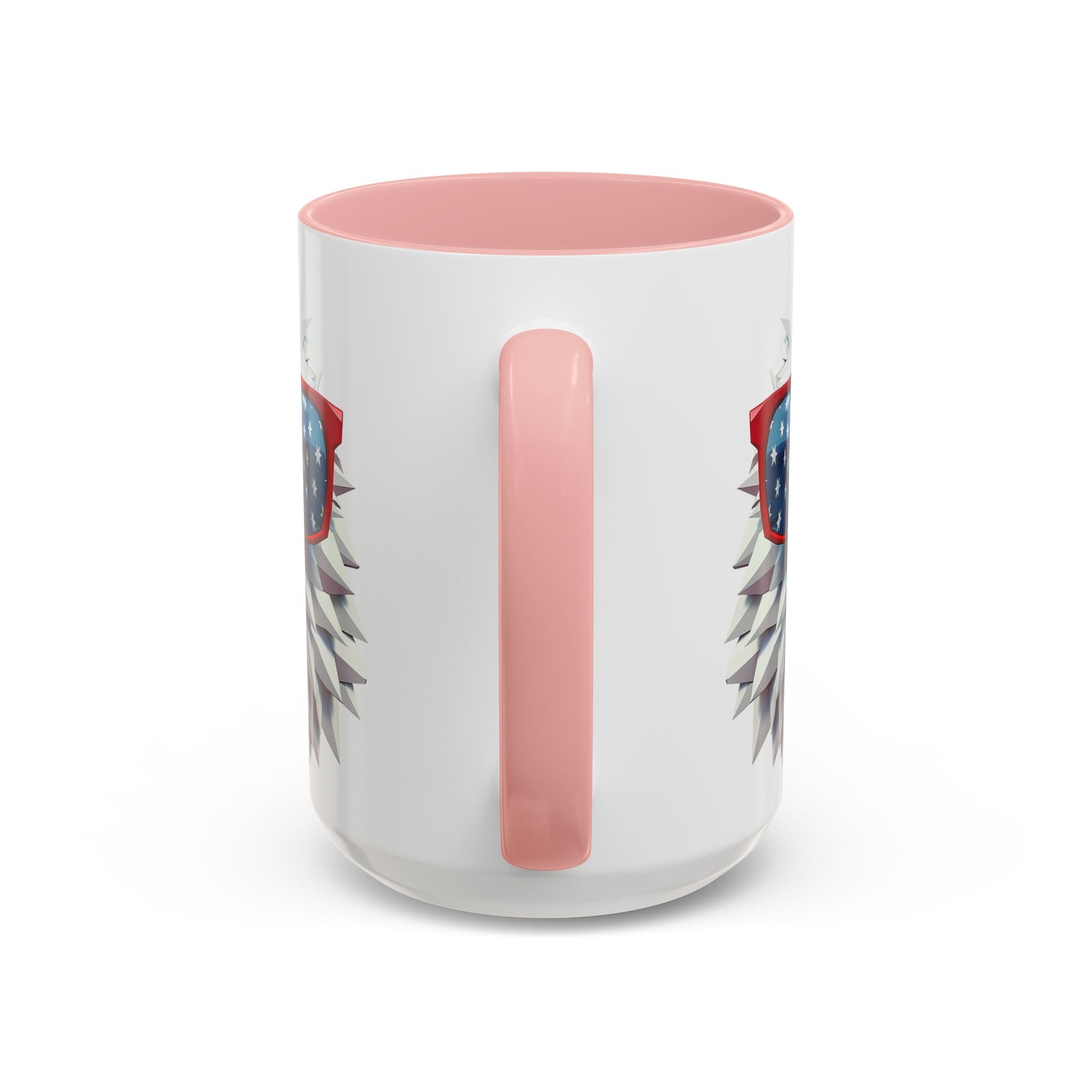 Patriotic Eagle Coffee Mug with American Flag Sunglasses