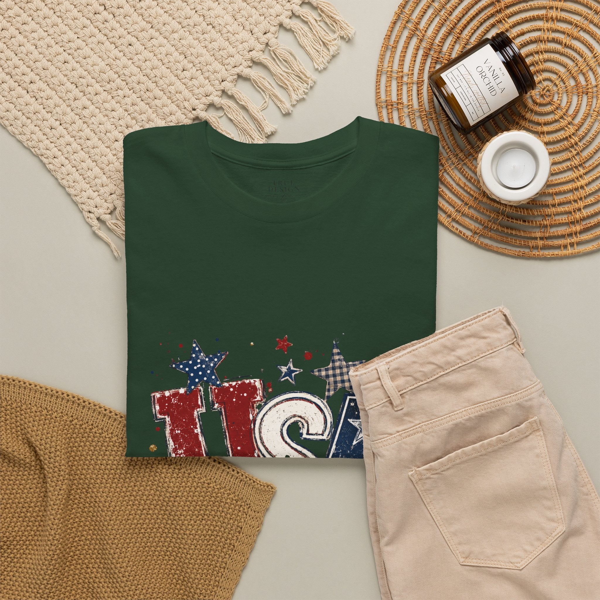 Patriotic USA Stars T-Shirt — Fourth of July American Flag Tee