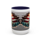American Flag & Statue of Liberty Accent Coffee Mug – Patriotic USA Ceramic Mug