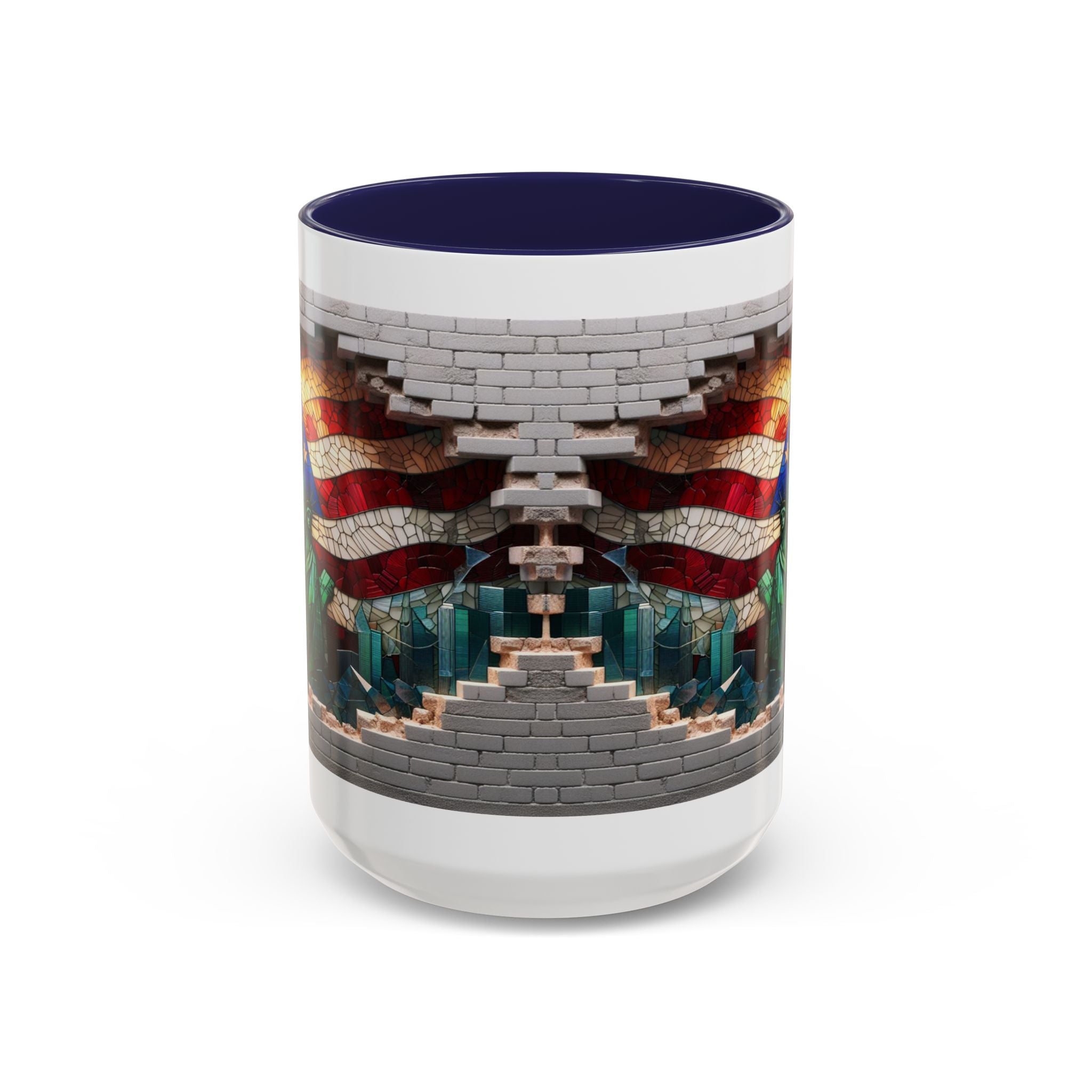 American Flag & Statue of Liberty Accent Coffee Mug – Patriotic USA Ceramic Mug