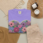 Floral Heart T-Shirt — Colorful Bouquet Heart Graphic (Print It Your Way)