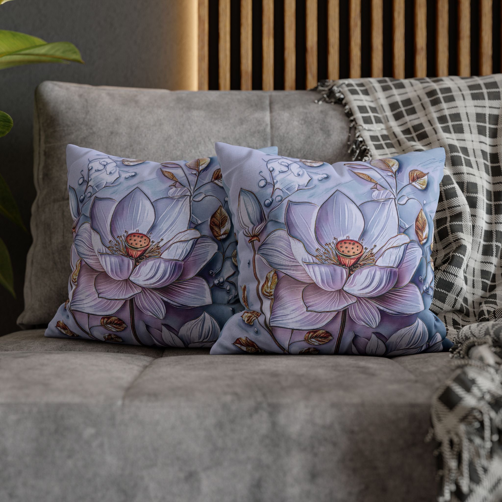 Floral 3D Decorative Pillow Cover - Nature Inspired