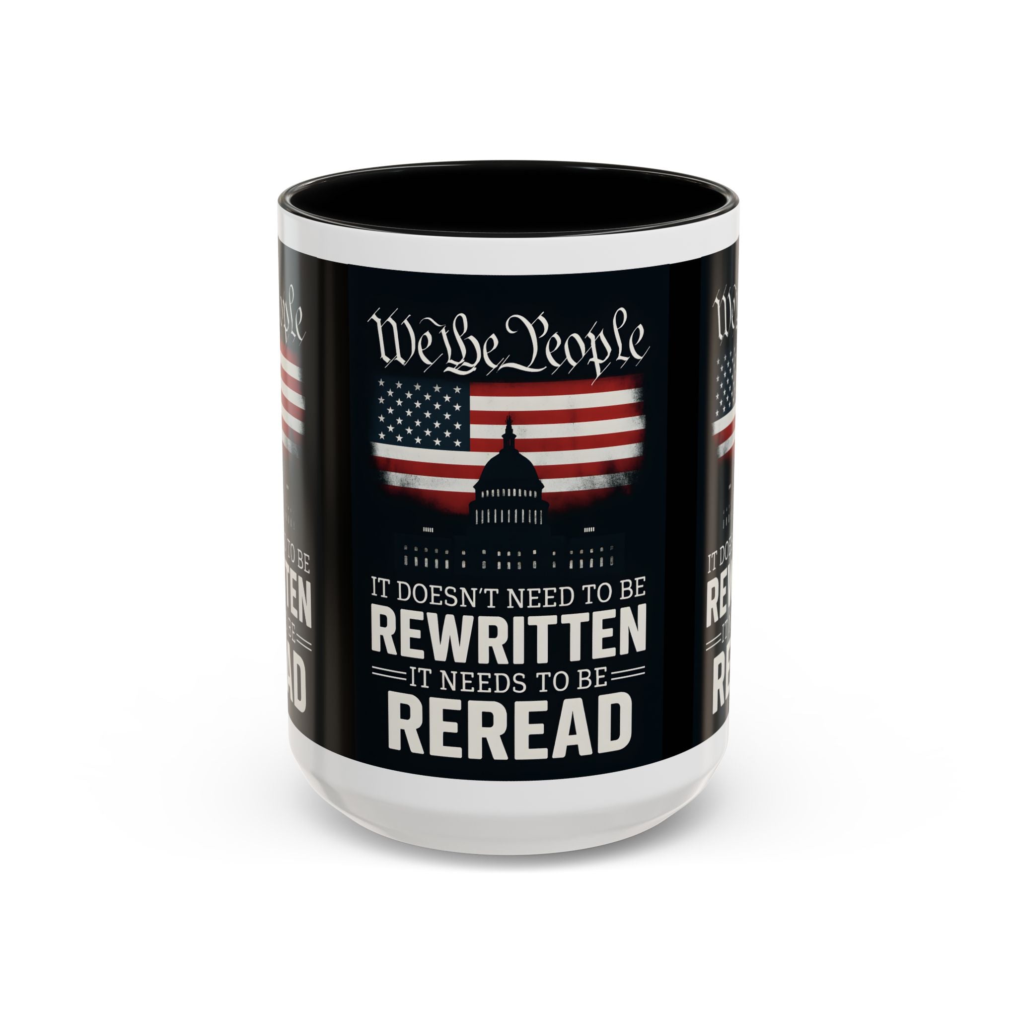 Patriotic We the People Coffee Mug - 11 & 15 oz