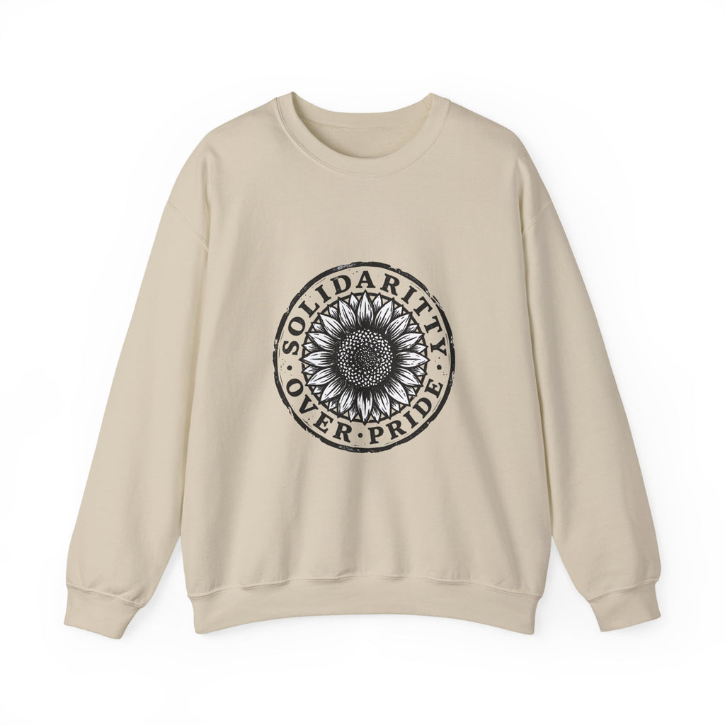 Solidarity Over Pride sweatshirt | People Over Profit statement, activist crewneck