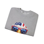 Eagle American Flag Sunglasses Crewneck Sweatshirt