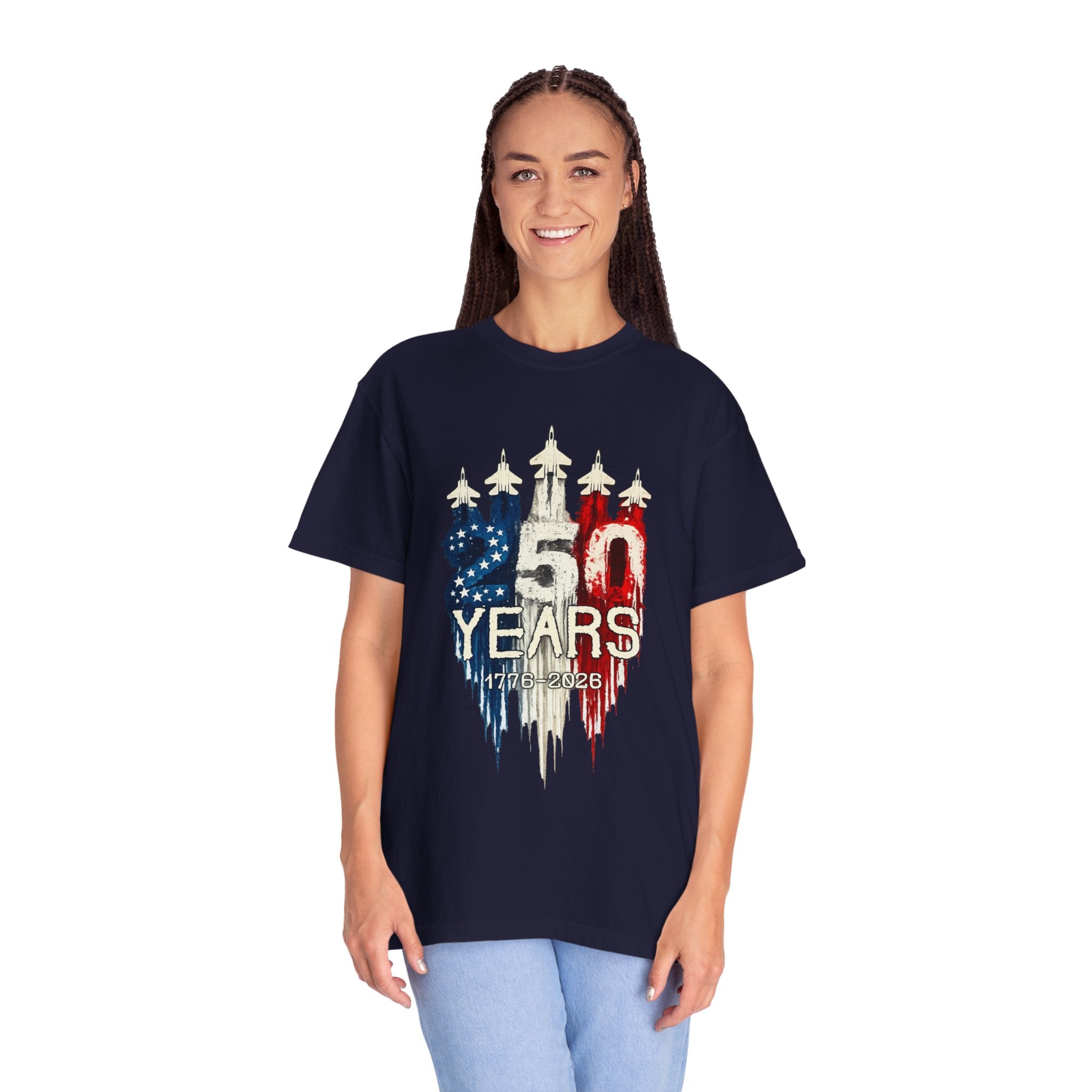 250 Years Patriotic T-Shirt Celebrating 1776–2026