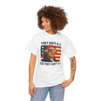 Patriotic George Washington Tee — "They Hate U.S. Because They Ain't U.S."