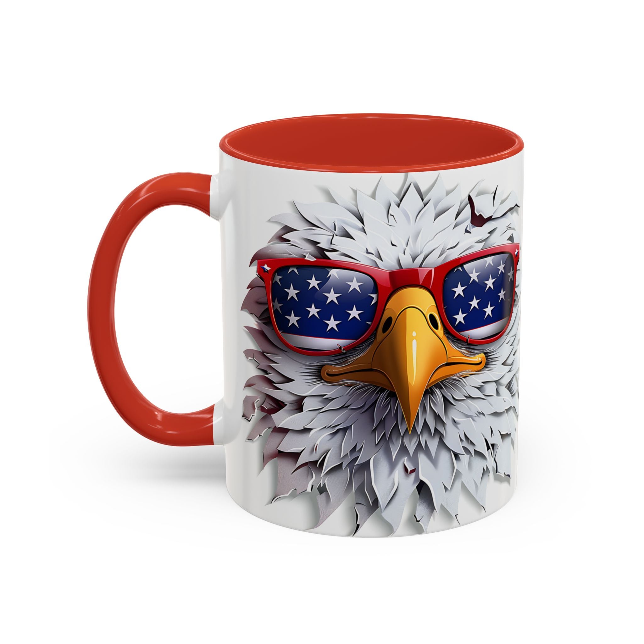 Patriotic Eagle Coffee Mug – Bold Design for Coffee Lovers