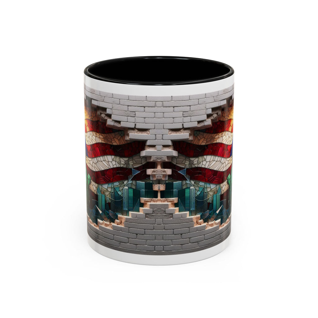 American Flag & Statue of Liberty Accent Coffee Mug – Patriotic USA Ceramic Mug