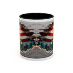 American Flag & Statue of Liberty Accent Coffee Mug – Patriotic USA Ceramic Mug