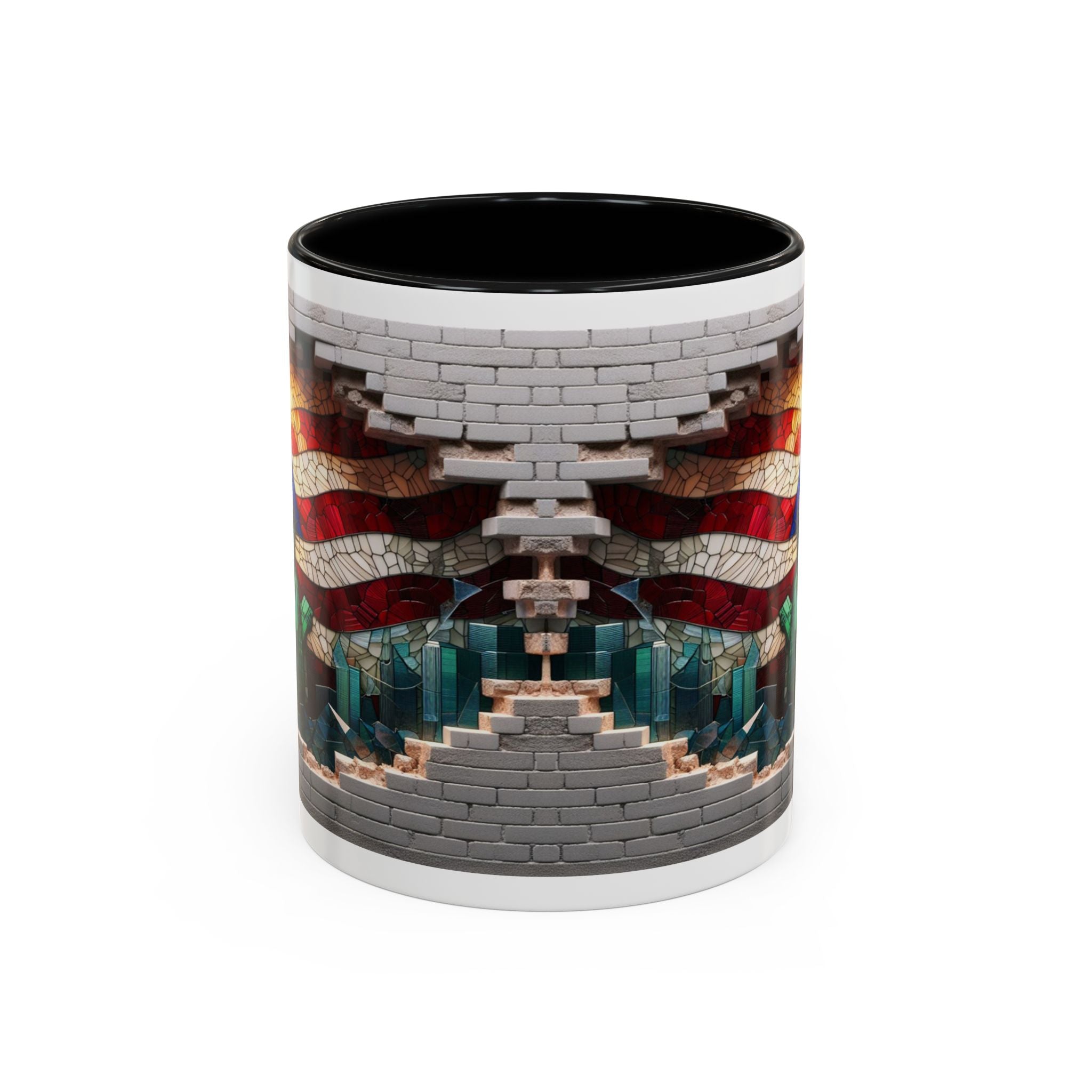 American Flag & Statue of Liberty Accent Coffee Mug – Patriotic USA Ceramic Mug