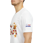 USA Flag Stars T-Shirt — Patriotic American Independence Day Tee
