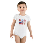 Patriotic Popsicle Baby Onesie for 4th of July Celebrations