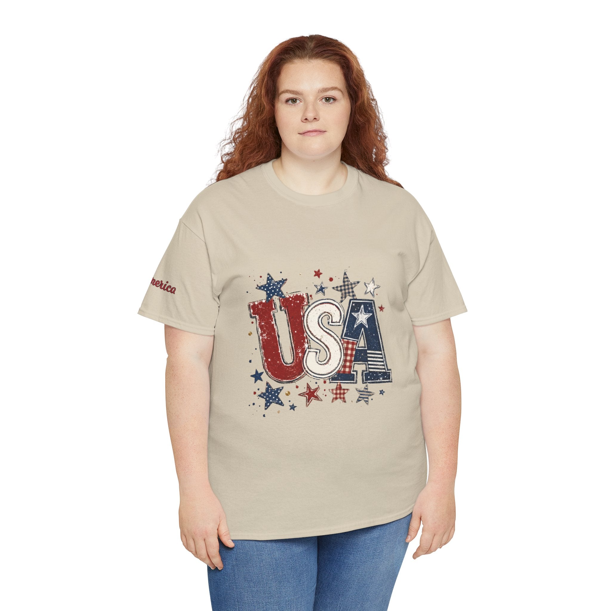 Patriotic USA Stars T-Shirt — Fourth of July American Flag Tee
