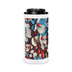 Floral Patriotic Can Cooler for Festive Gatherings