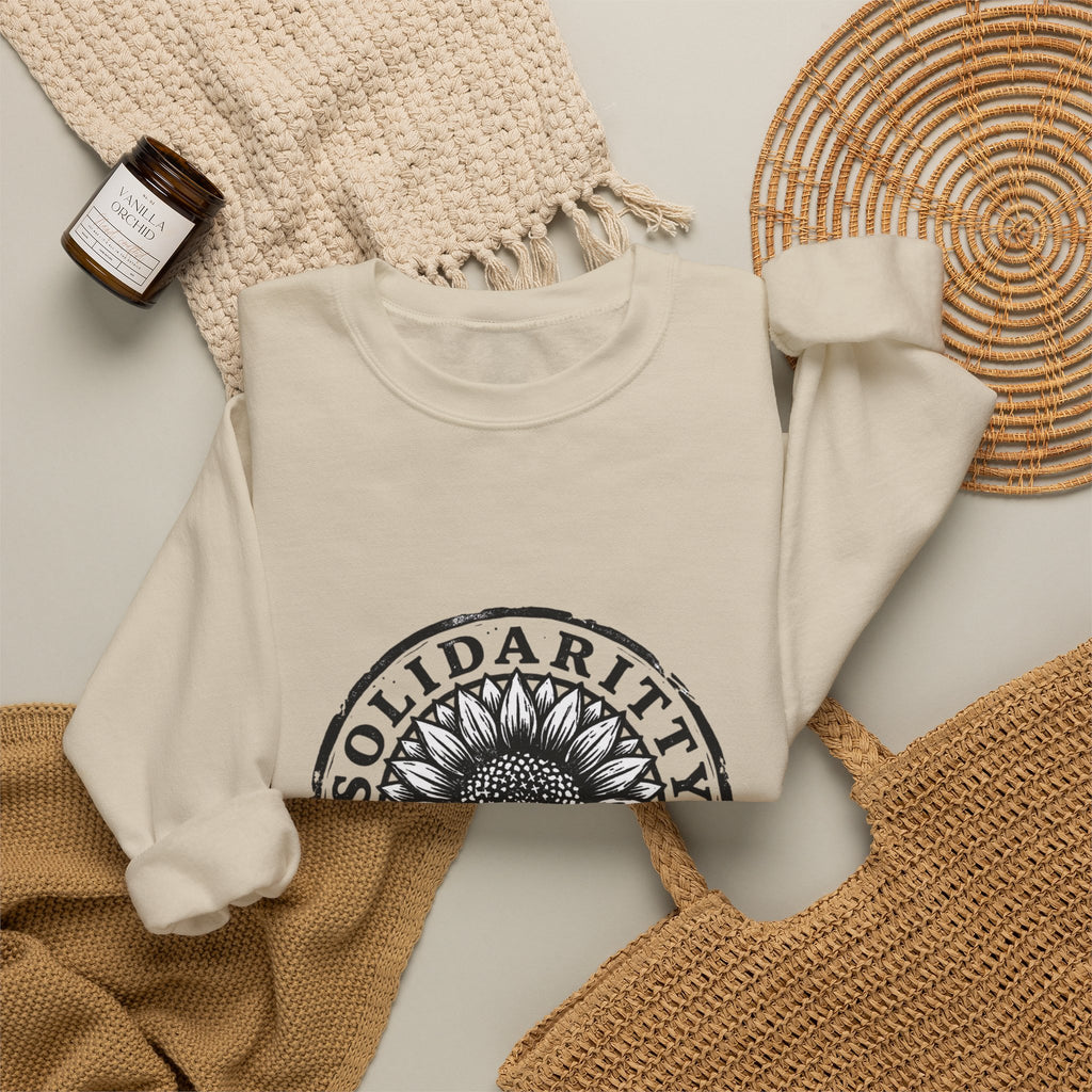Solidarity Over Pride sweatshirt | People Over Profit statement, activist crewneck