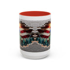 American Flag & Statue of Liberty Accent Coffee Mug – Patriotic USA Ceramic Mug