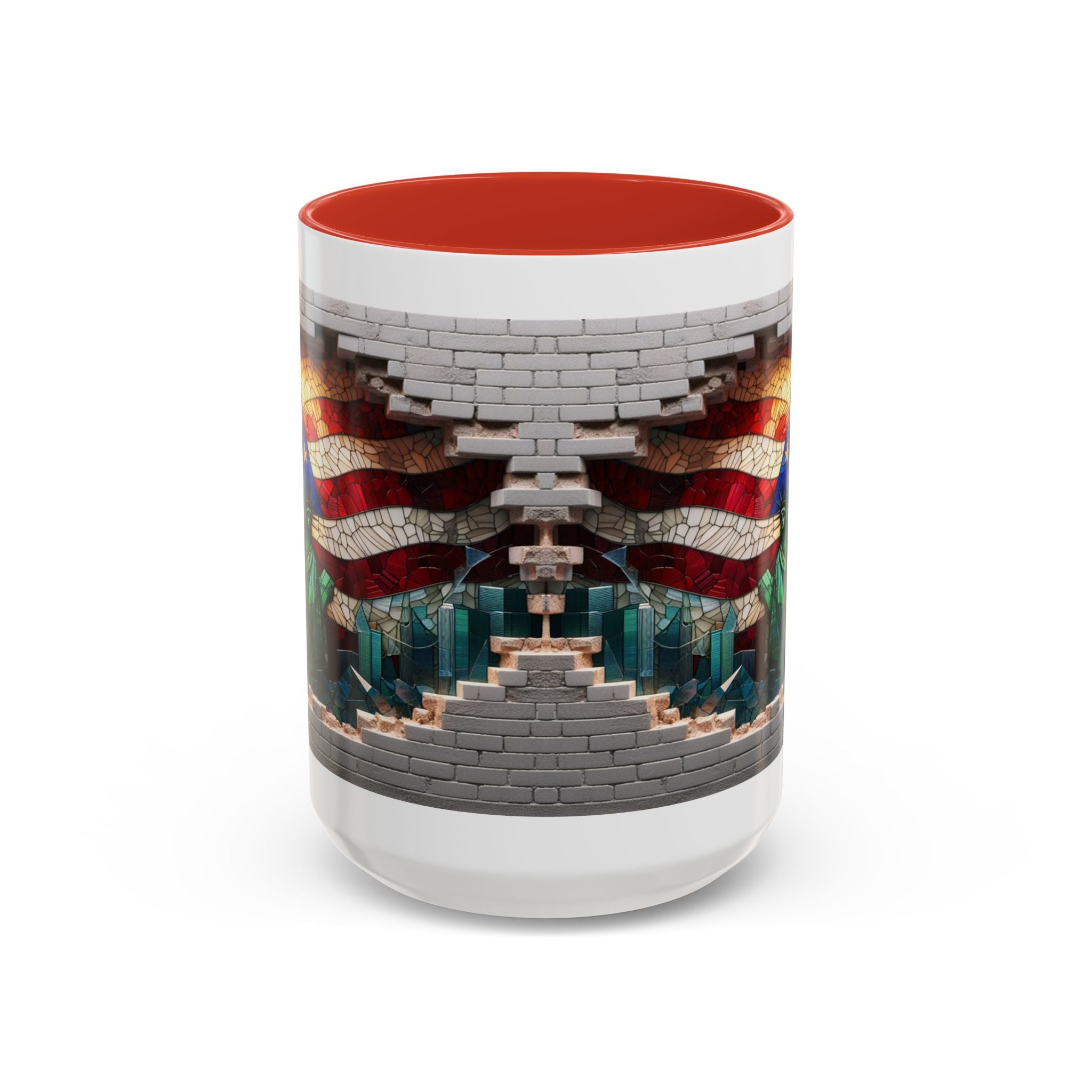 American Flag & Statue of Liberty Accent Coffee Mug – Patriotic USA Ceramic Mug