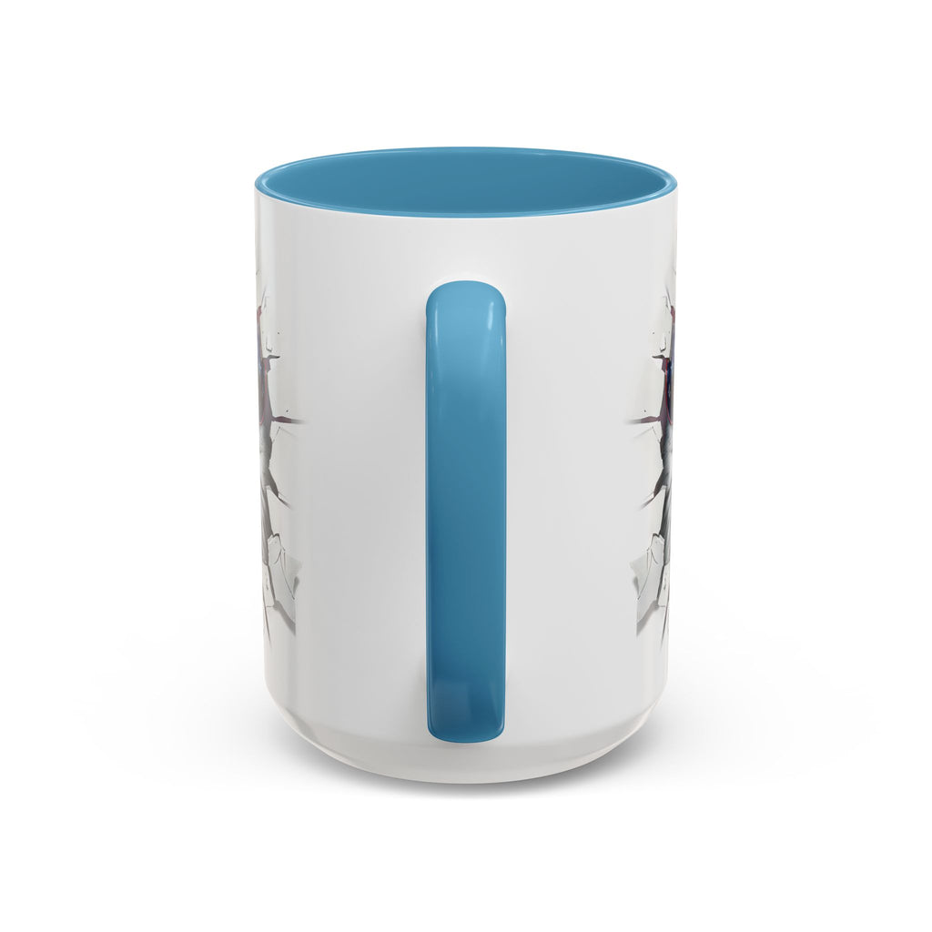 American Eagle Coffee Mug with USA Flag Accent Design