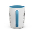 American Eagle Coffee Mug with USA Flag Accent Design