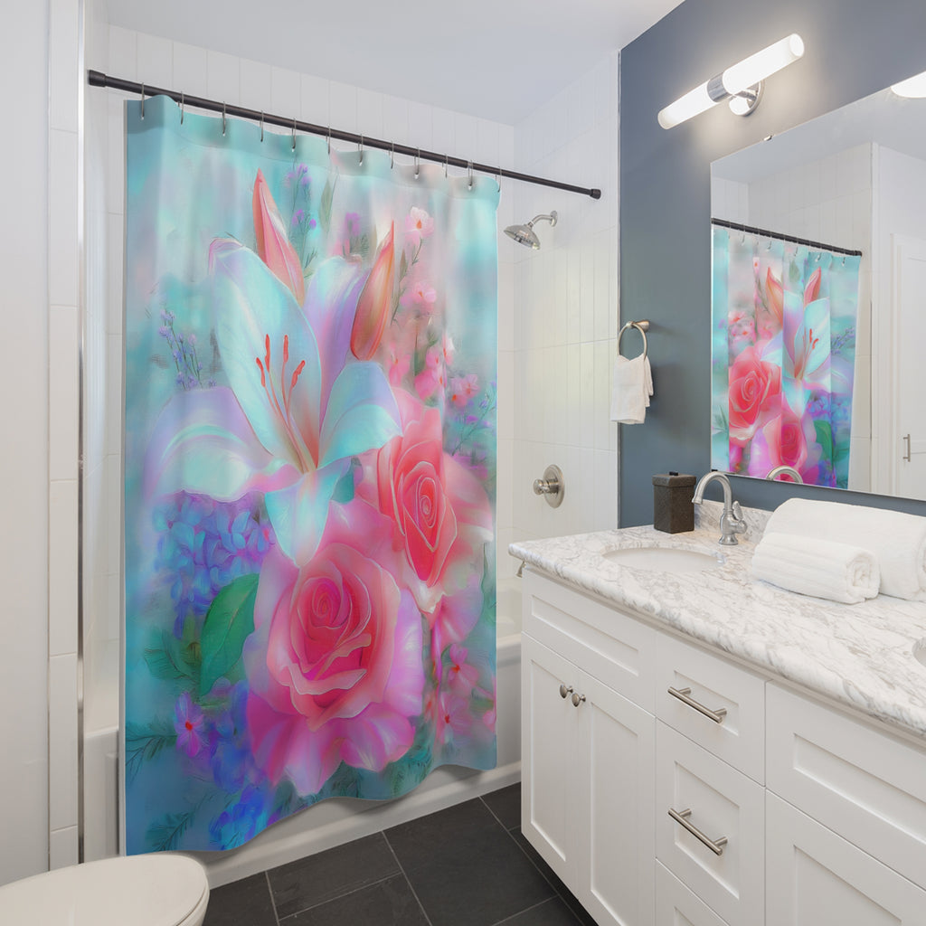 Floral Dream Shower Curtain for Tranquil Bathrooms