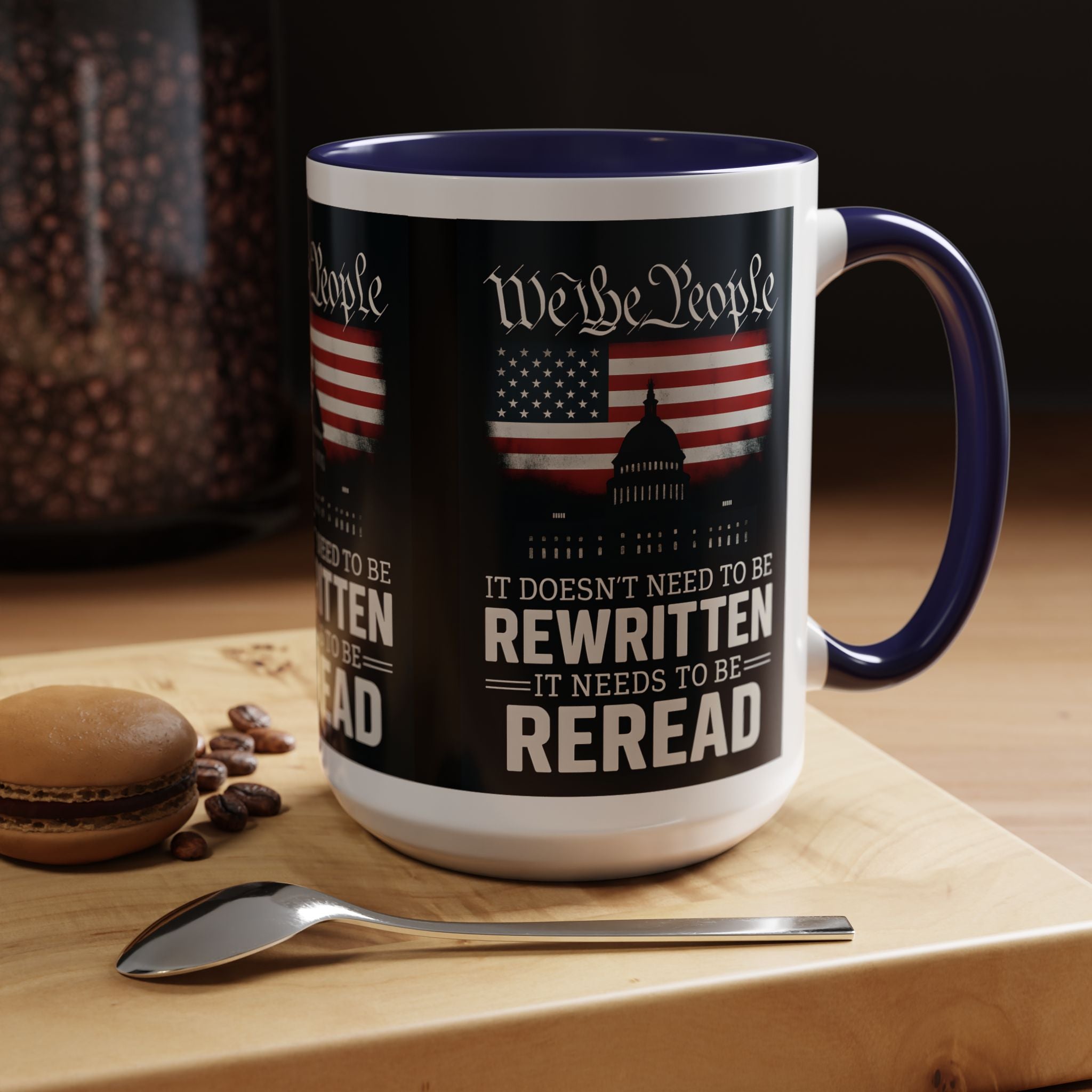 Patriotic We the People Coffee Mug - 11 & 15 oz