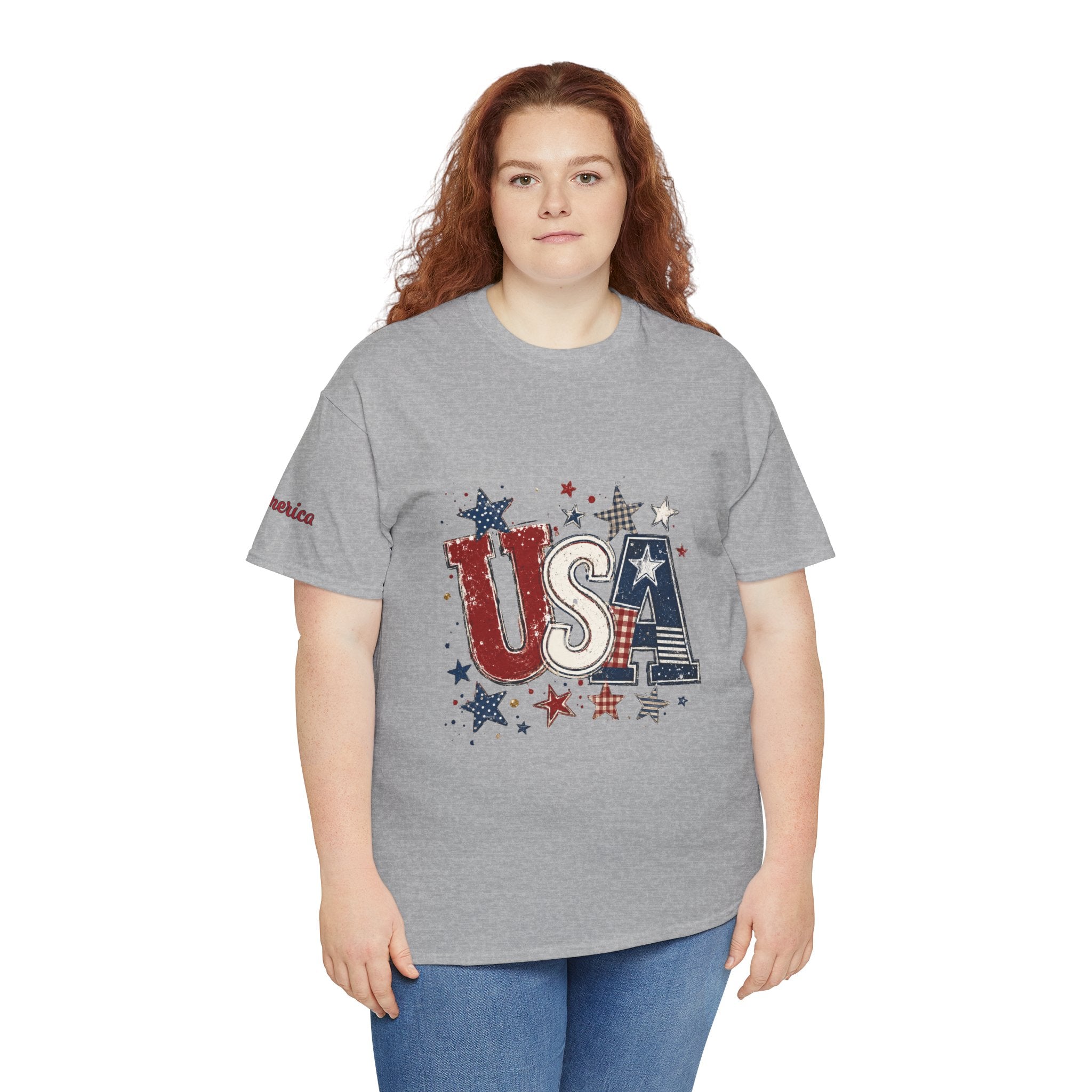 Patriotic USA Stars T-Shirt — Fourth of July American Flag Tee