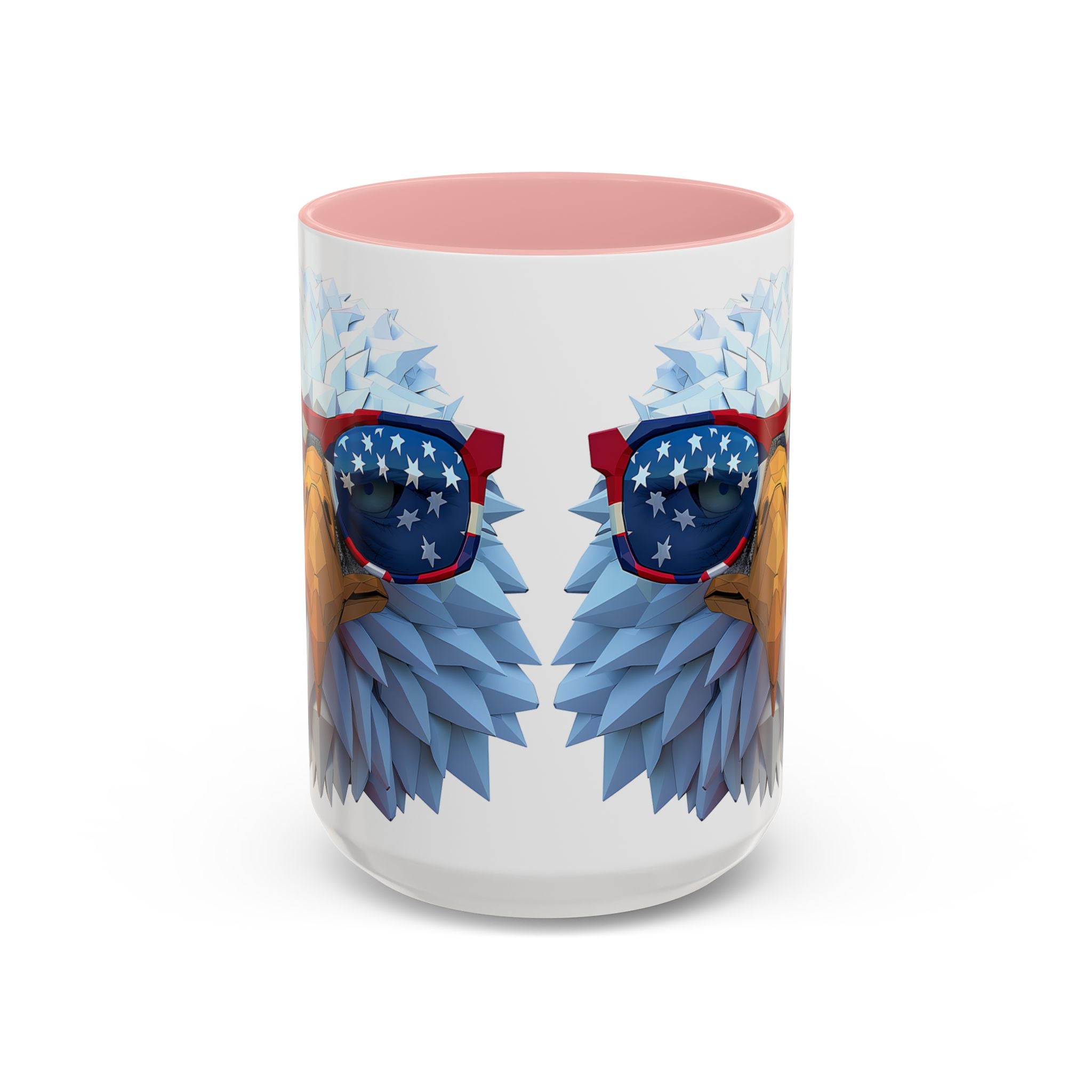 Patriotic Eagle Coffee Mug with American Flag Sunglasses