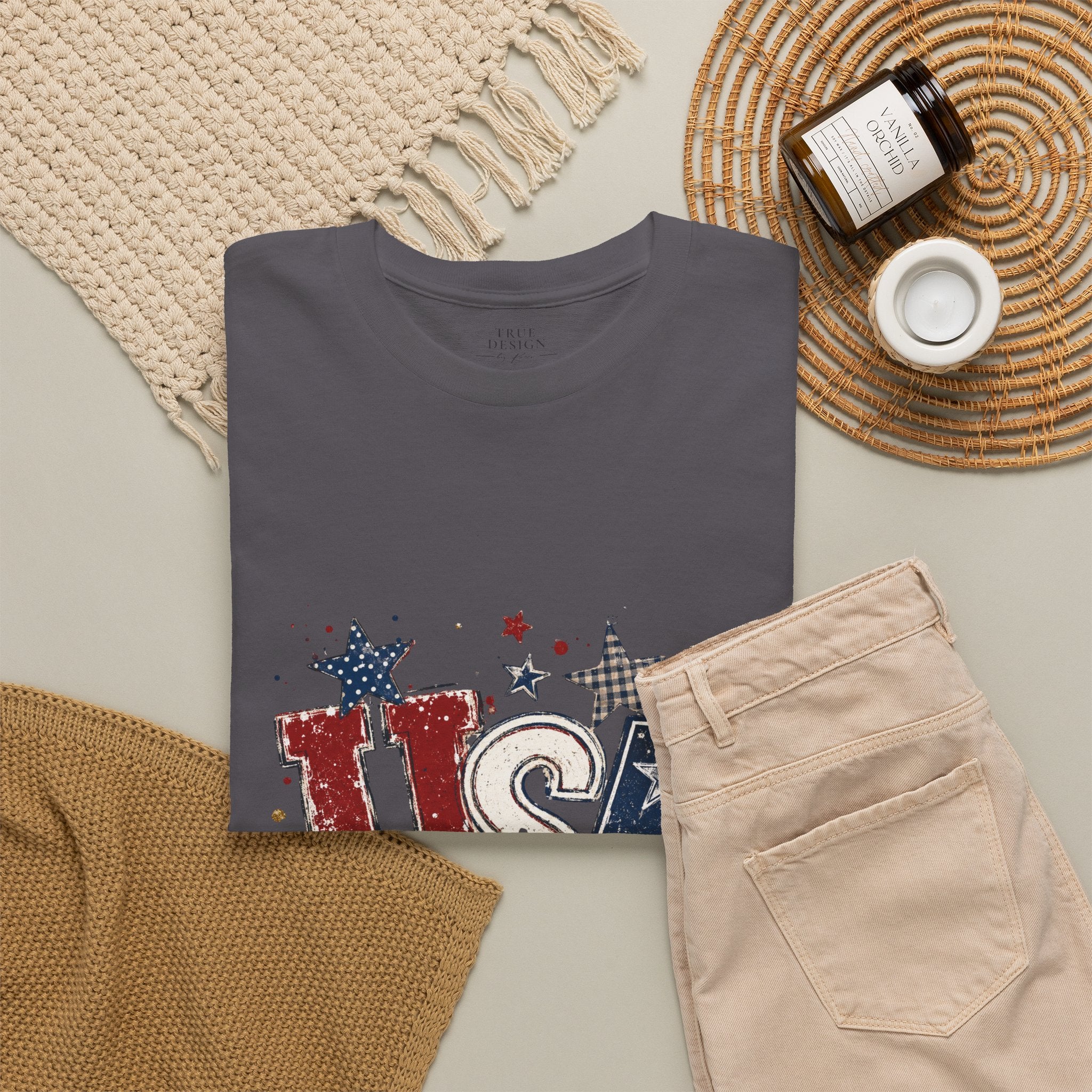 Patriotic USA Stars T-Shirt — Fourth of July American Flag Tee
