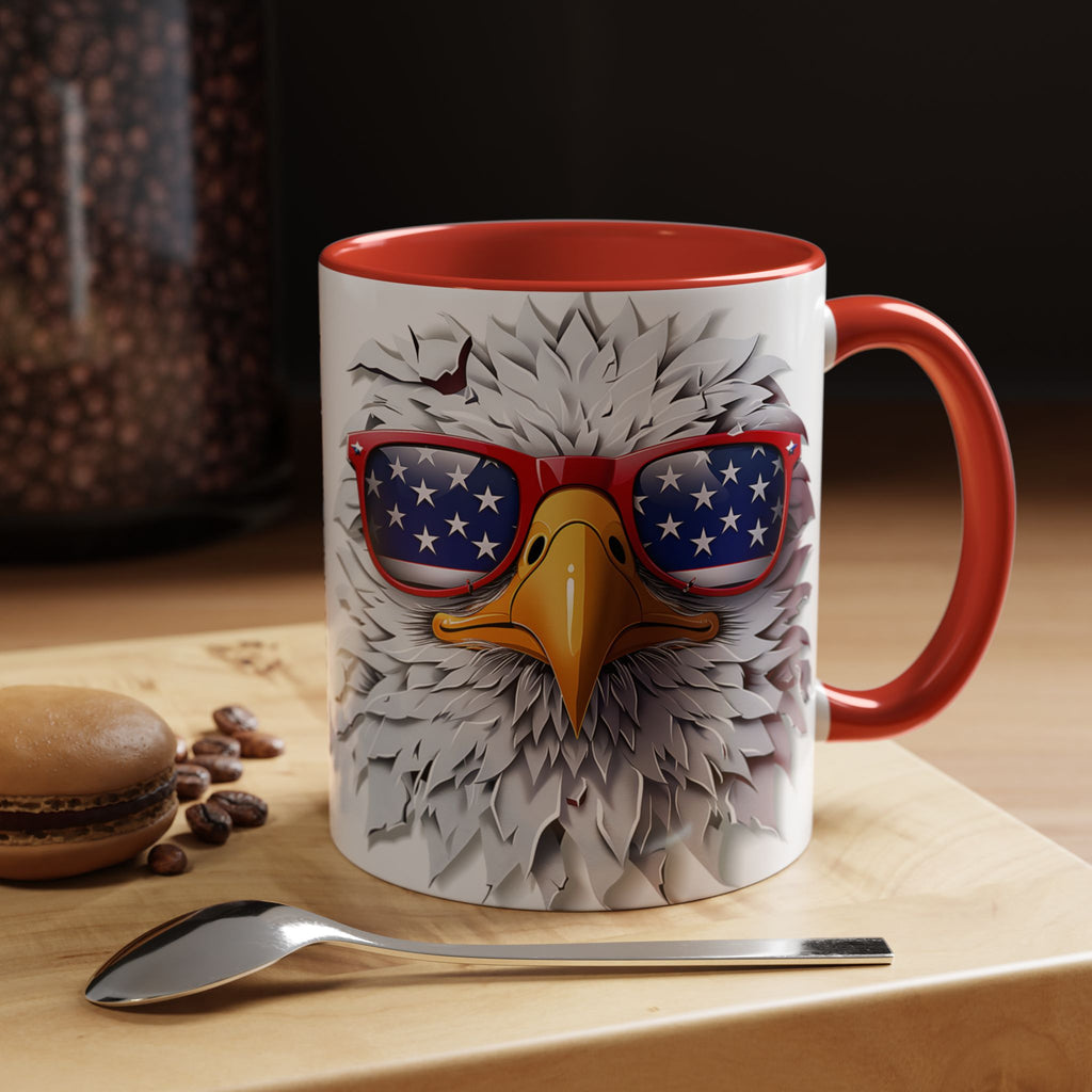 Patriotic Eagle Coffee Mug – Bold Design for Coffee Lovers