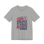 Stars Stripes & 250 Vibes T-Shirt | 250th Anniversary 4th of July Patriotic Tee