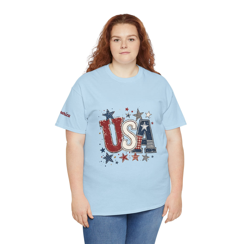 Patriotic USA Stars T-Shirt — Fourth of July American Flag Tee