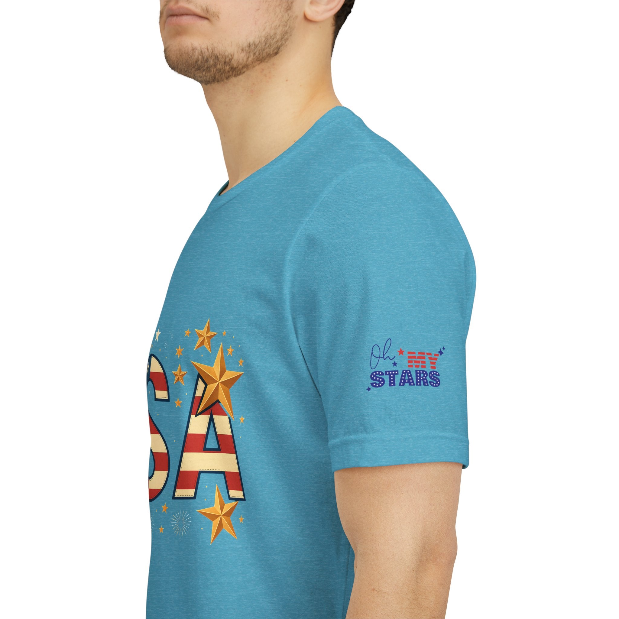 USA Flag Stars T-Shirt — Patriotic American Independence Day Tee