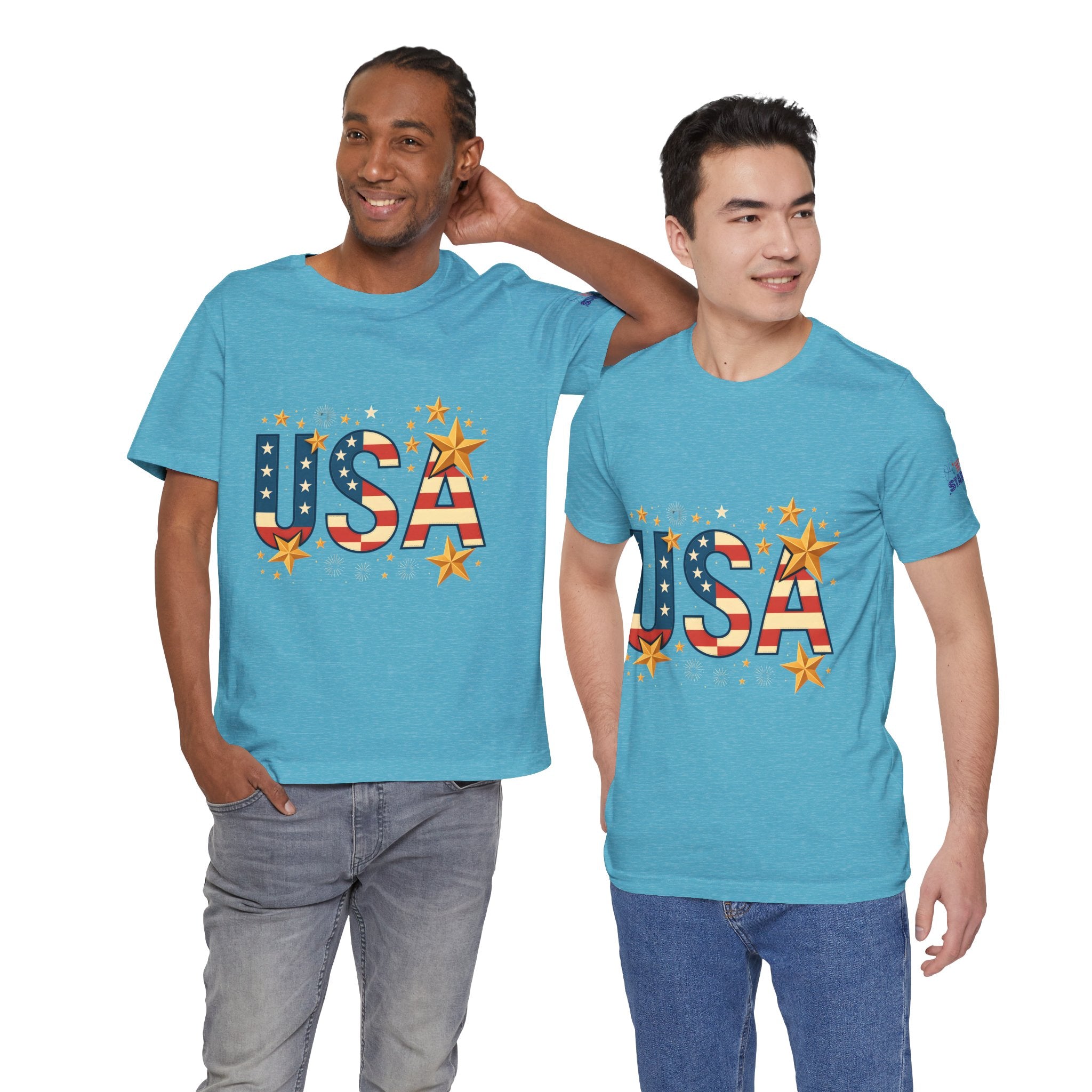 USA Flag Stars T-Shirt — Patriotic American Independence Day Tee