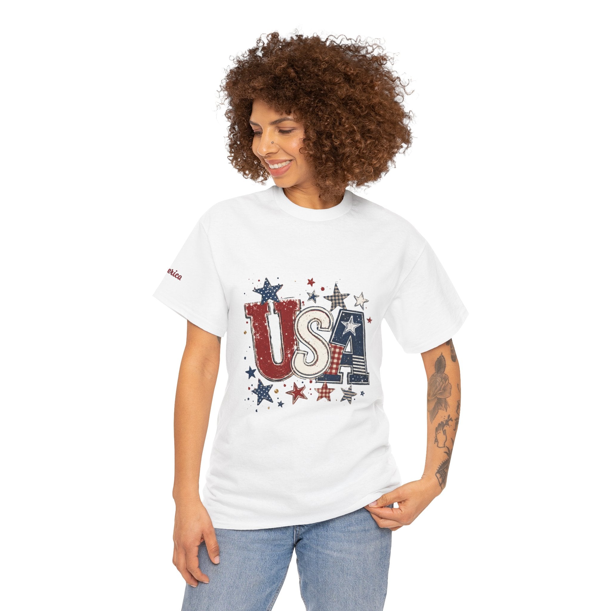 Patriotic USA Stars T-Shirt — Fourth of July American Flag Tee